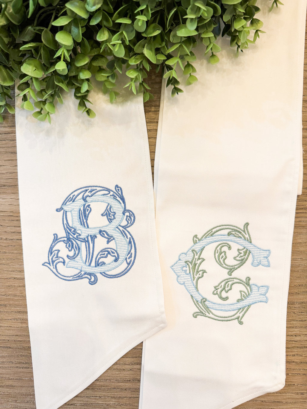 Vintage Vine Wreath Sash