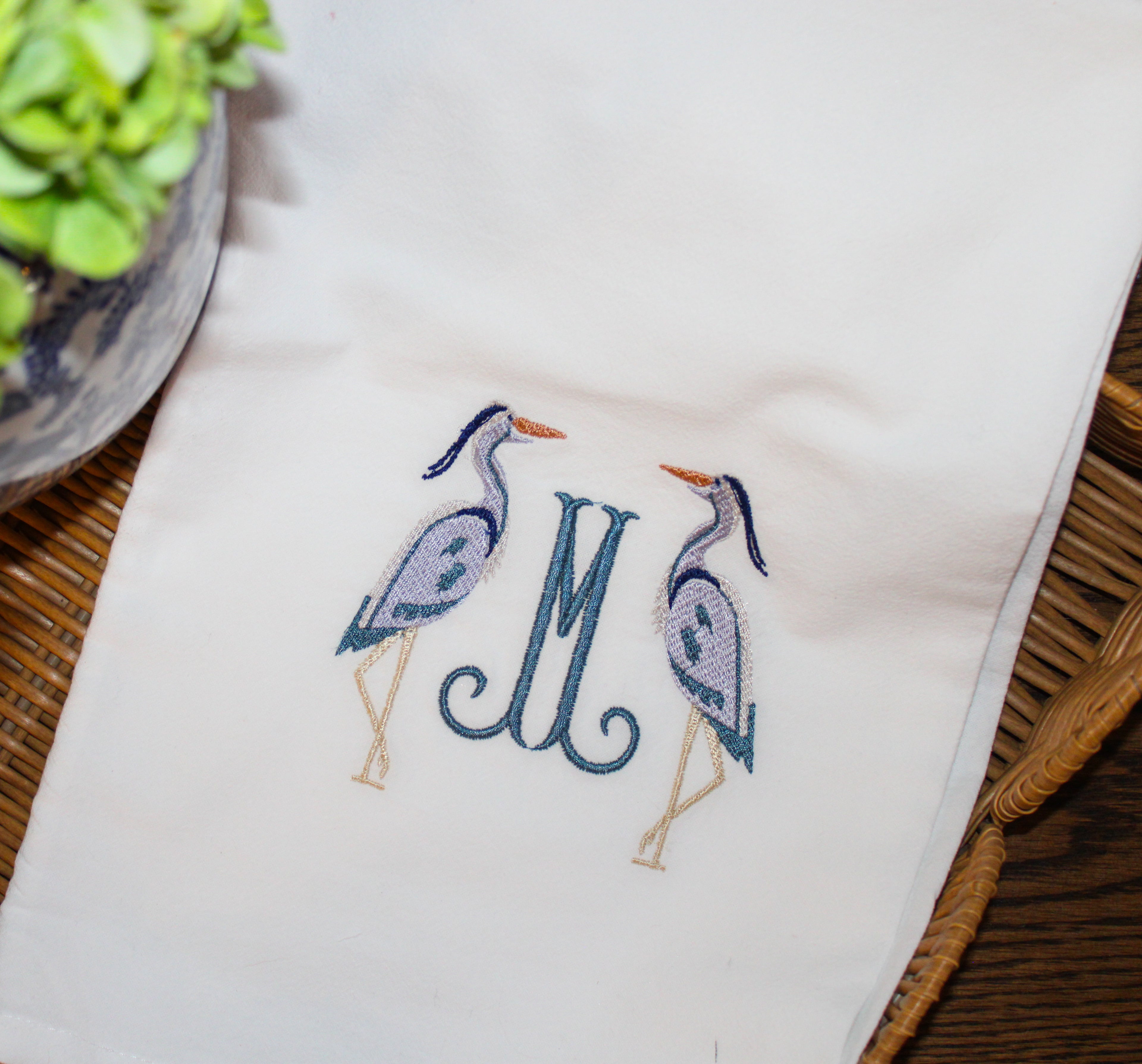 Blue Heron Tea Towel